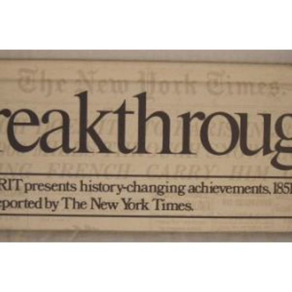 Breakthrough! MERIT presents history-changing achievements, 1851-1978 as reporte